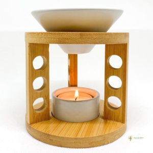 Brûle-parfum bambou céramique